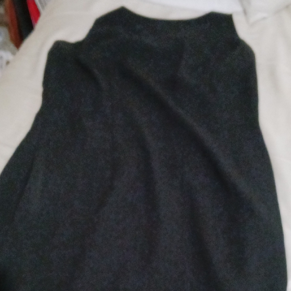 Ann Taylor Black Sheath Maxi Dress Mock Neck Sleeveless